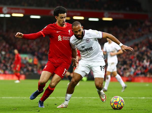 Liverpool vs Brentford en la Premier League