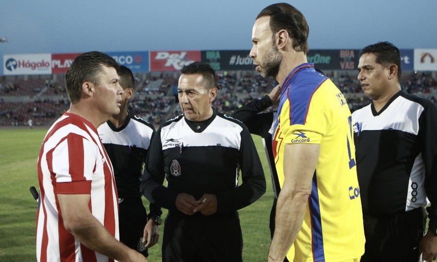 El exfutbolista previo a juego de exhibición