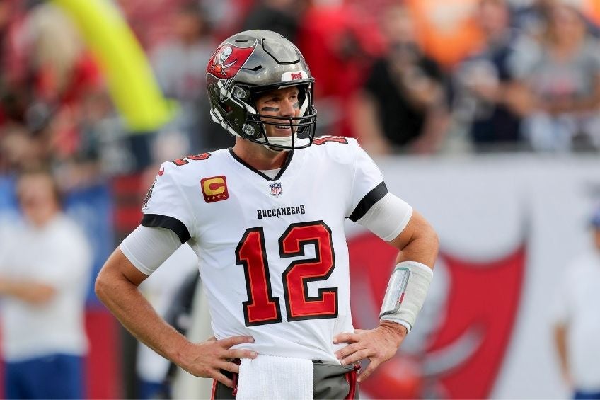 Tom Brady durante el partido de los Buccaneers