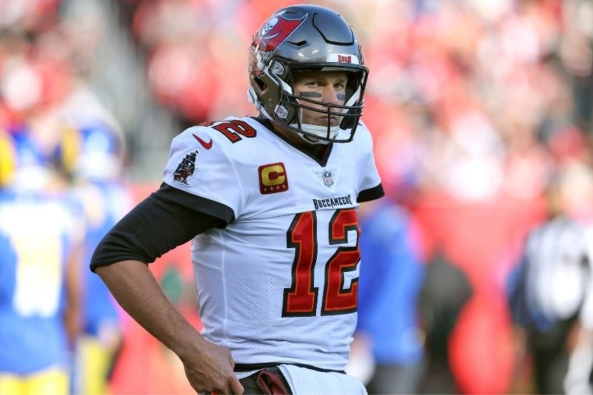 Tom Brady durante el partido de los Buccaneers