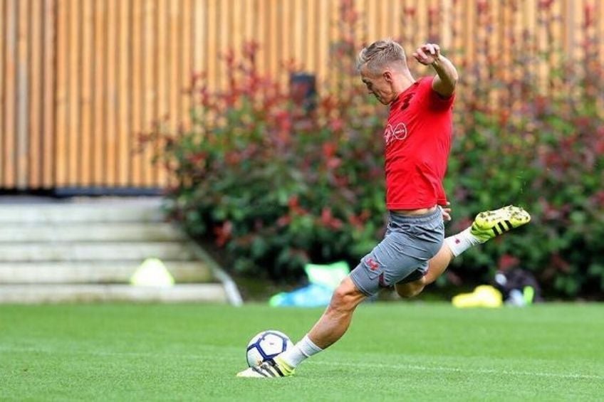 James Ward-Prowse entrenando con el Southampton