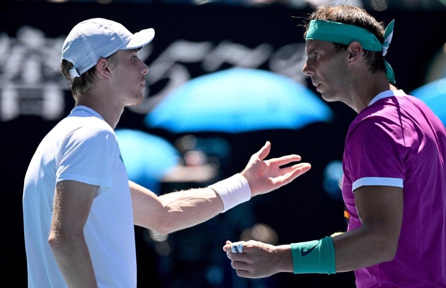 Shapovalov con Rafael Nadal