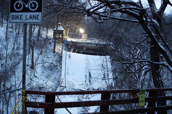 Puente colapsado en Pittsburgh