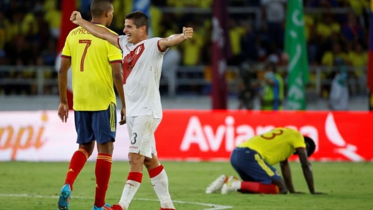 Perú tras vencer a Colombia