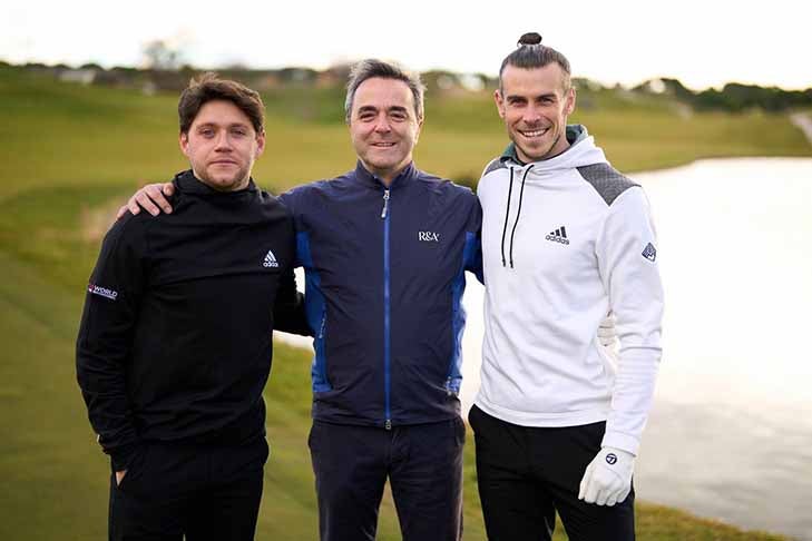 Gareth Bale, en un campo de golf 