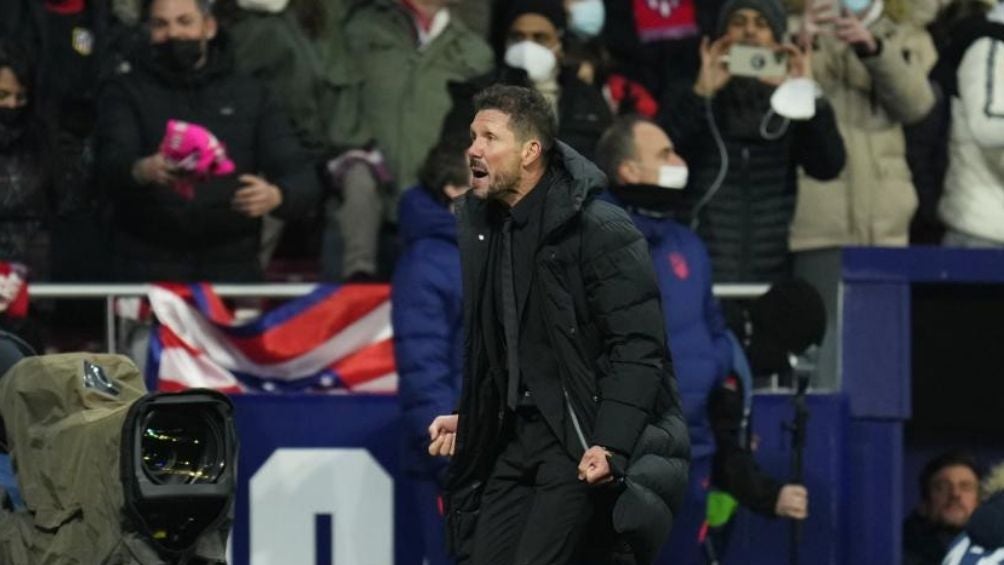 Simeone en un partido