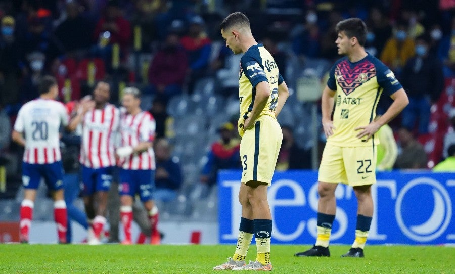 Jugadores de América tras derrota ante San Luis