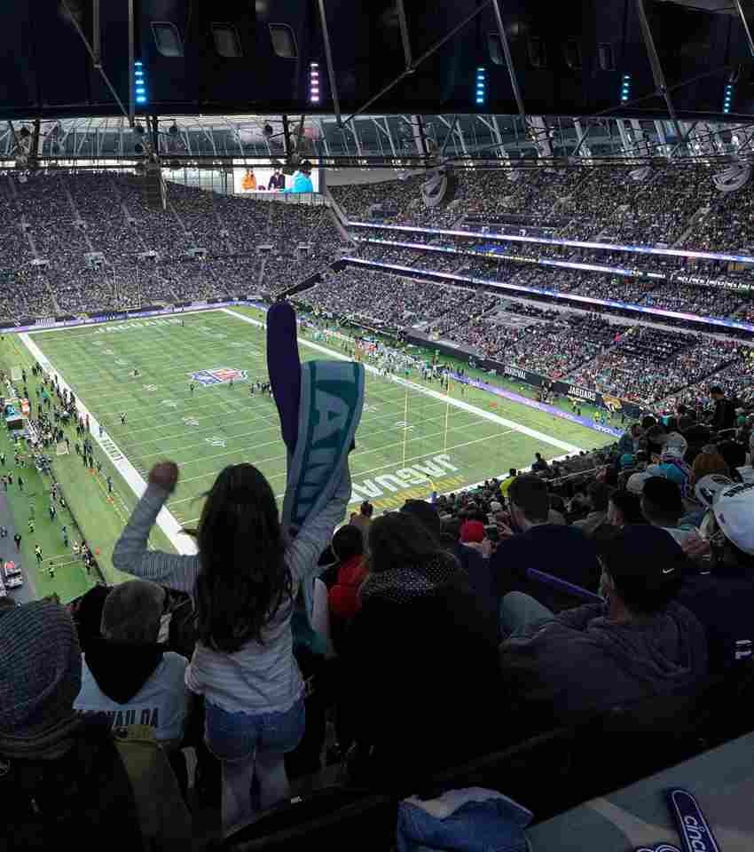 Fanáticos de la NFL en Londres 