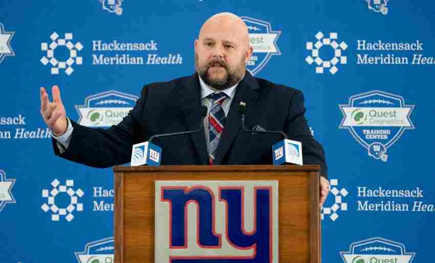 Brian Daboll en su presentación como head coach 