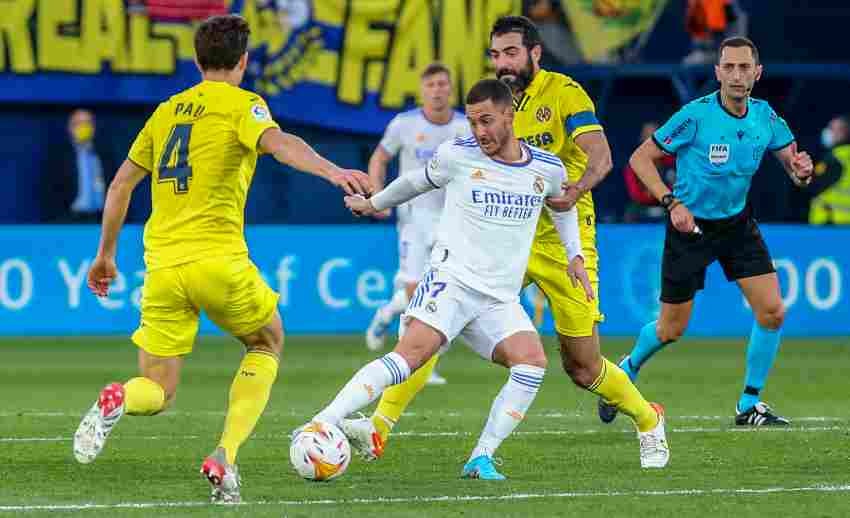 Eden Hazard en el partido vs Villarreal 