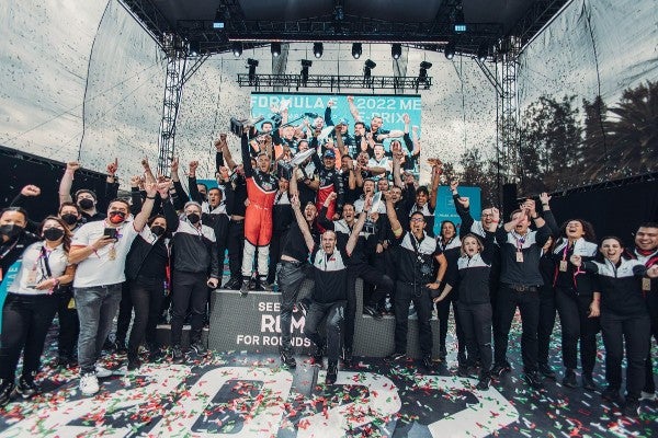 Equipo Porsche Fórmula E celebra