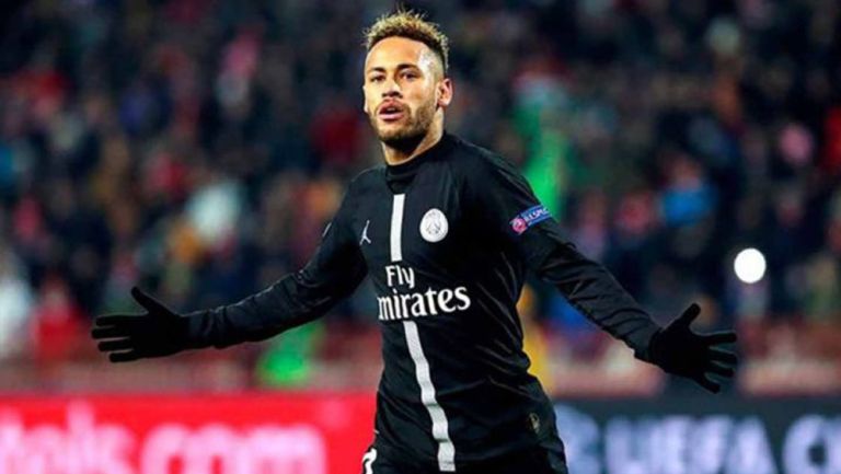 Neymar en un partido del PSG