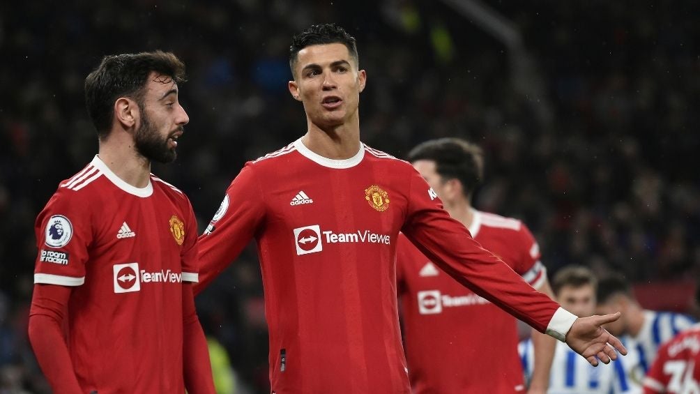 CR7 en un partido con el United