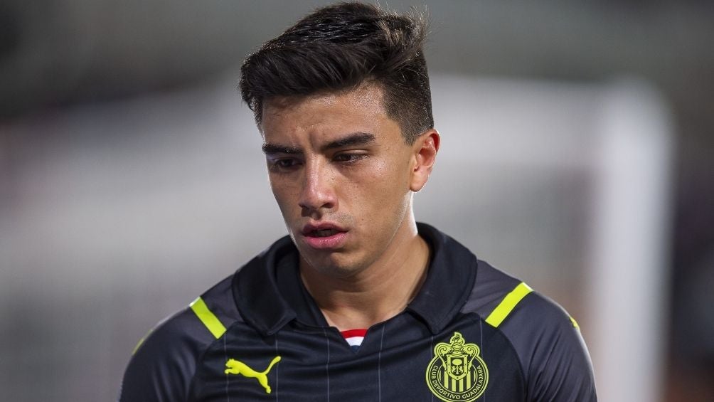 Beltrán en un partido con Chivas