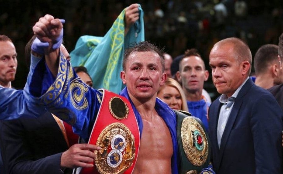 Gennady Golovkin tras ganar comabte