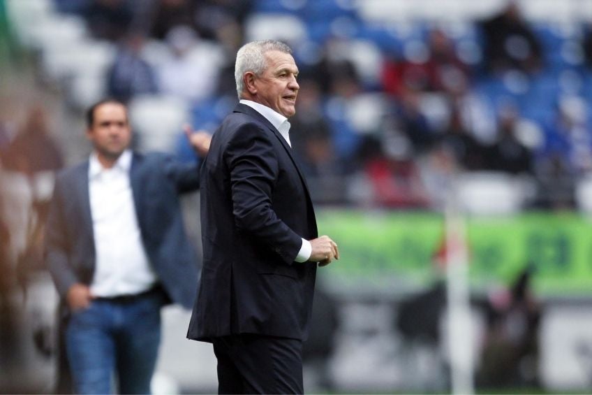 Javier Aguirre durante el partido