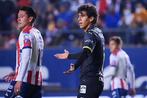 El delantero en el partido ante San Luis