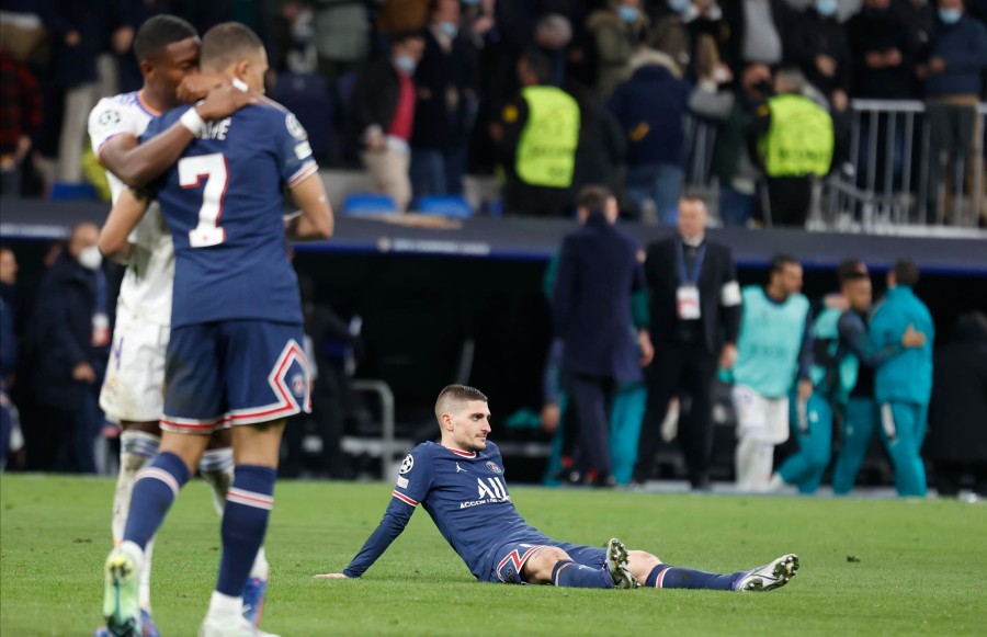Los parisinos fueron eliminados por el Real Madrid en Champions
