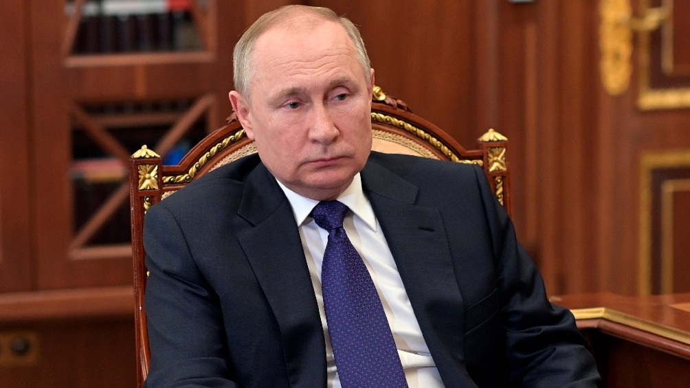 Vladimir Putin durante su reunión en el Kremlin de Moscú