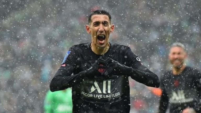 Ángel Di María festejando un gol