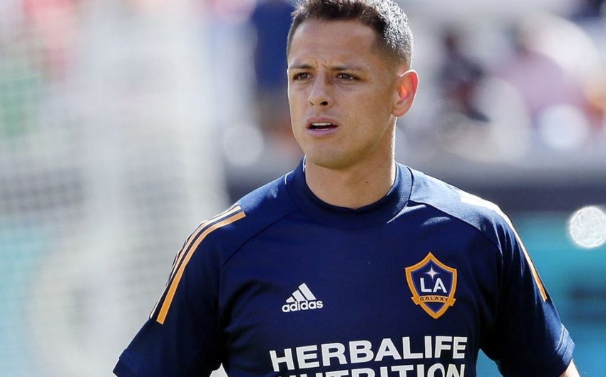 Javier Hernández en un juego del LA Galaxy