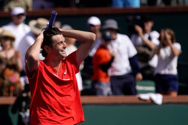 Taylor Fritz reacciona tras partido