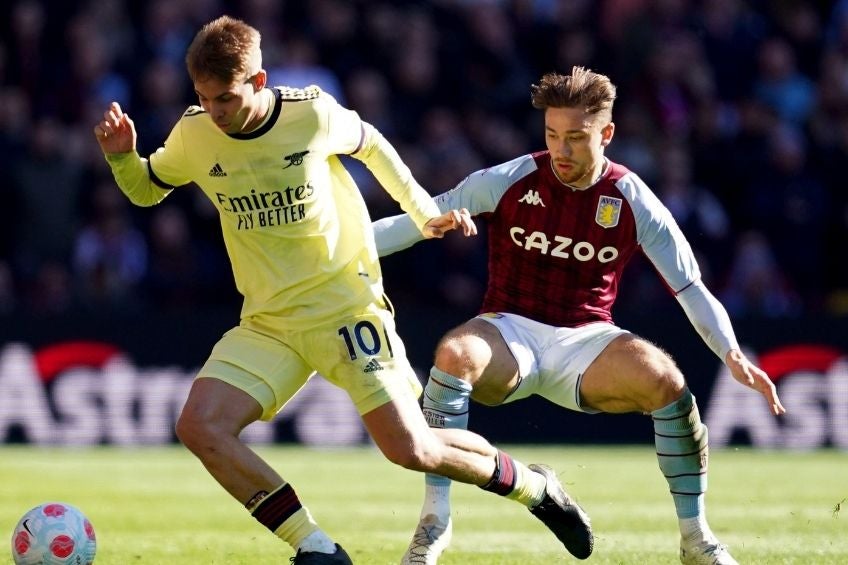 Emile Smith Rowe durante el partido