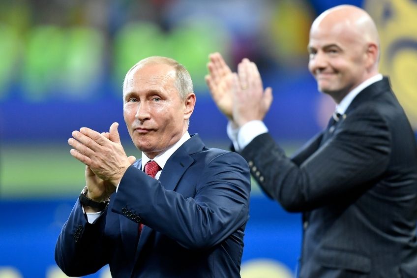 Vladimir Putin en el Mundial de Rusia
