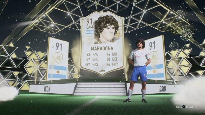 Ícono de Maradona en FIFA 22