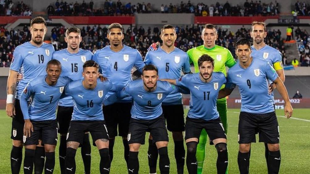 Selección de Uruguay durante un partido de Eliminatoria mundialista