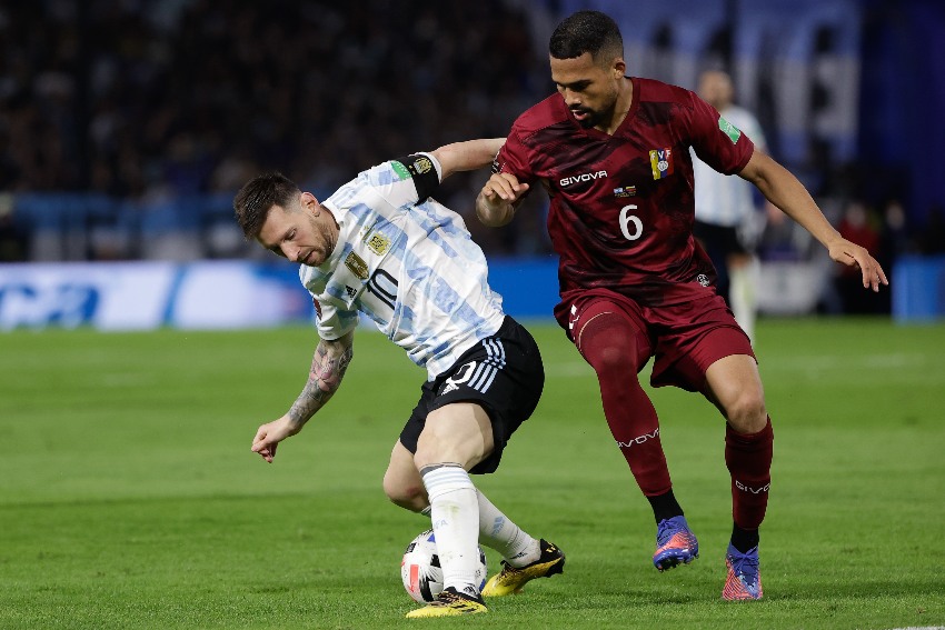 Messi en el partido vs Venezuela 