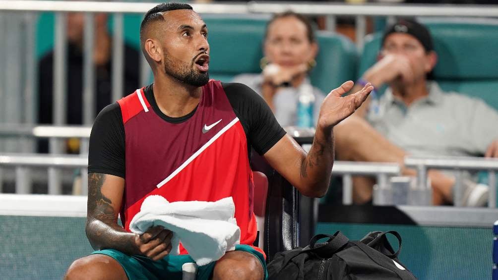 Kyrgios tuvo un altercado con el juez de silla