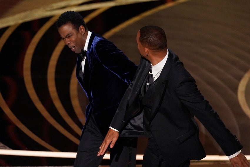 Will Smith le dio un golpe a Chris Rock 