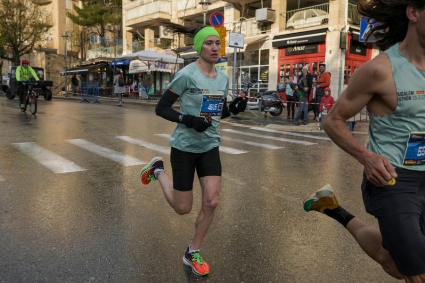 Valentyna Veretska ganó la maratón de Jerusalén