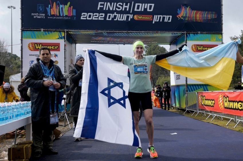 Valentyna Veretska ganó la maratón de Jerusalén