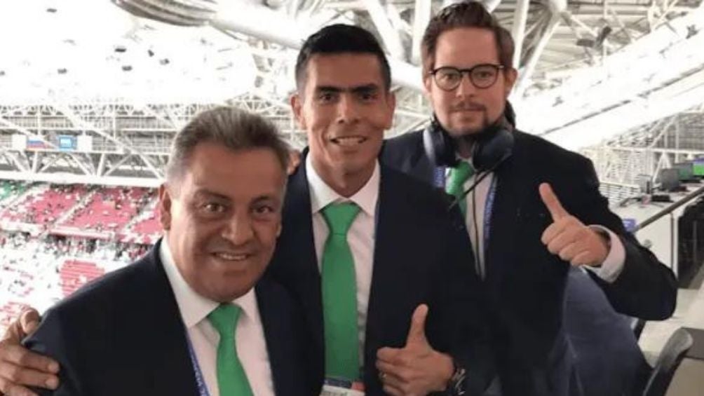 Raúl Pérez con Oswaldo y Pollo Ortiz 