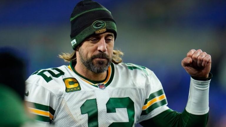 Aaron Rodgers en un partido con Green Bay