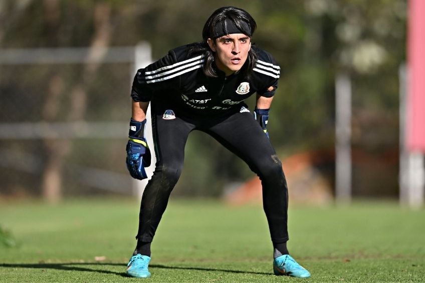 Acevedo entrenando con la Selección Mexicana 