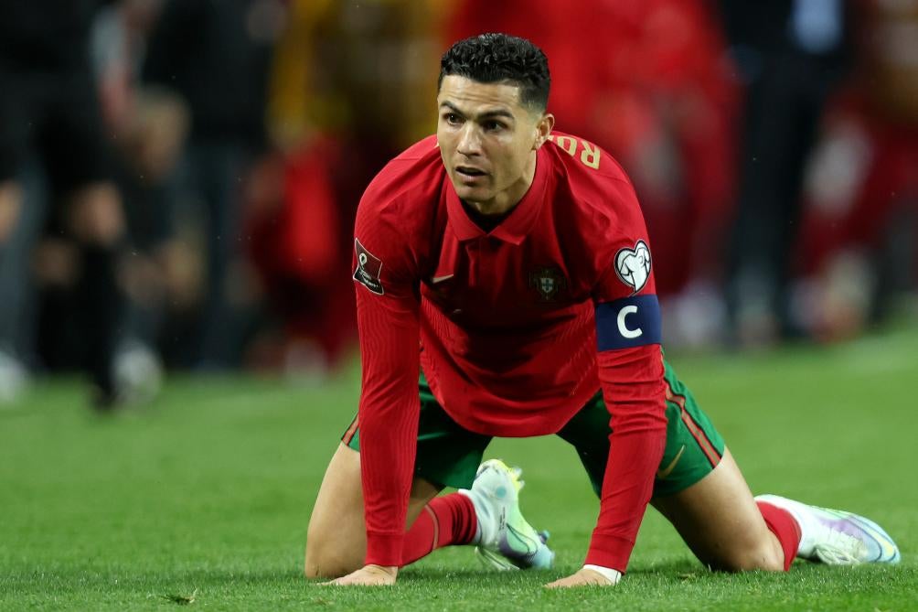 Cristiano Ronaldo en festejo con Portugal