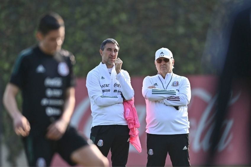 Gerardo Martino entrenando a México