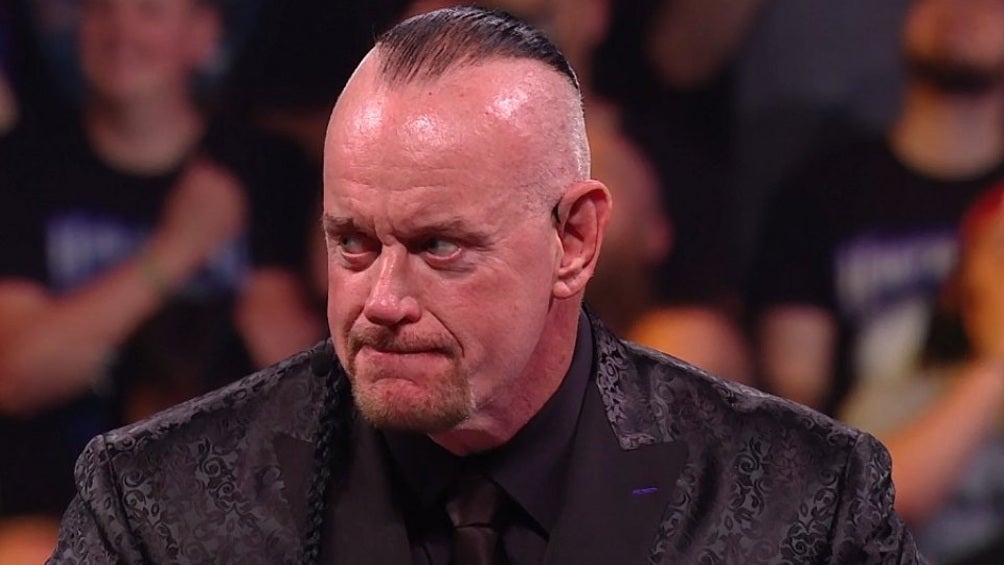 The Undertaker durante su inducción al Salón de la Fama de la WWE