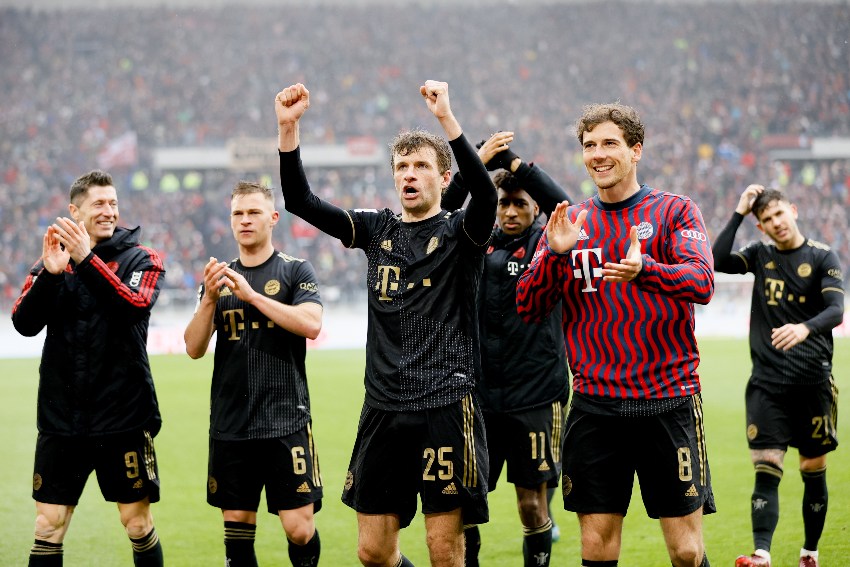 Bayern celebrando su victoria 