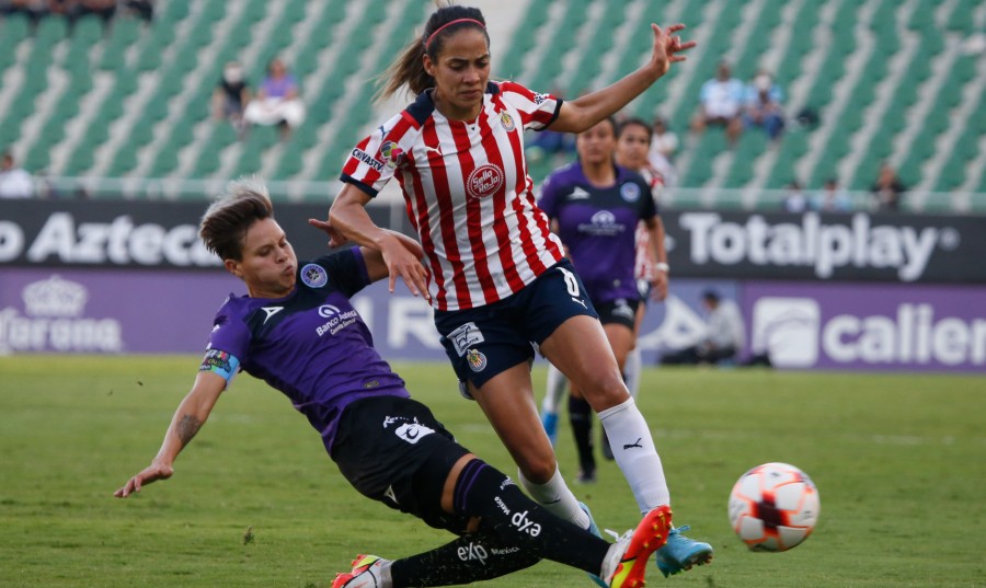La futbolista de Chivas Femenil ante Mazatlán