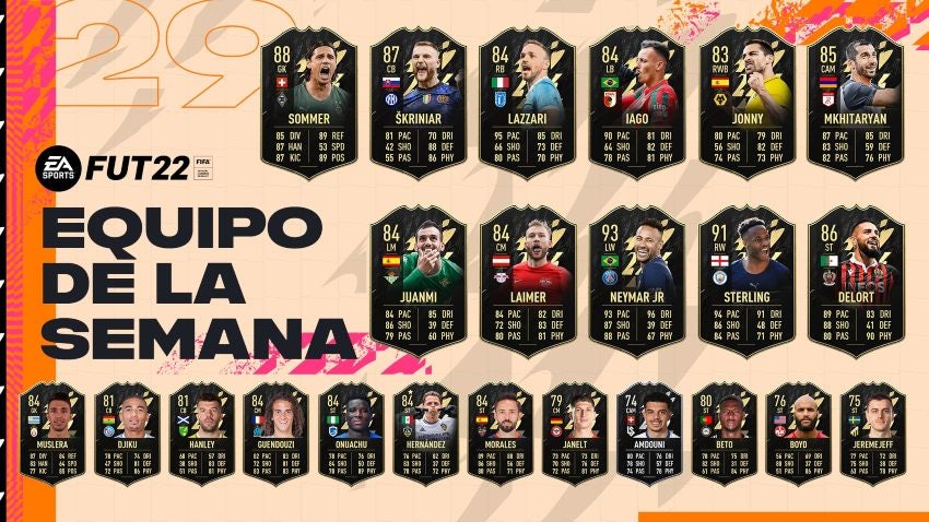 Equipo de la Semana 29 de FIFA 22