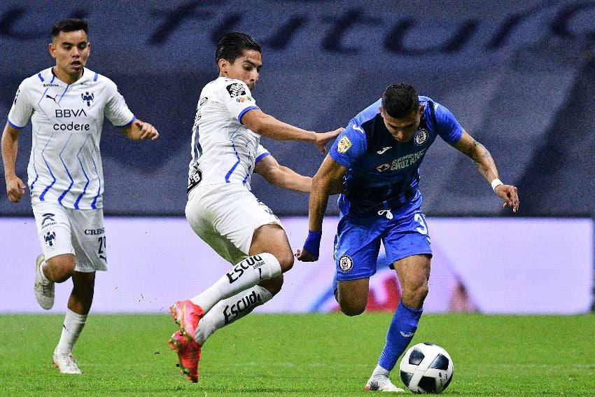 Erick Aguirre en un partido con Rayados 