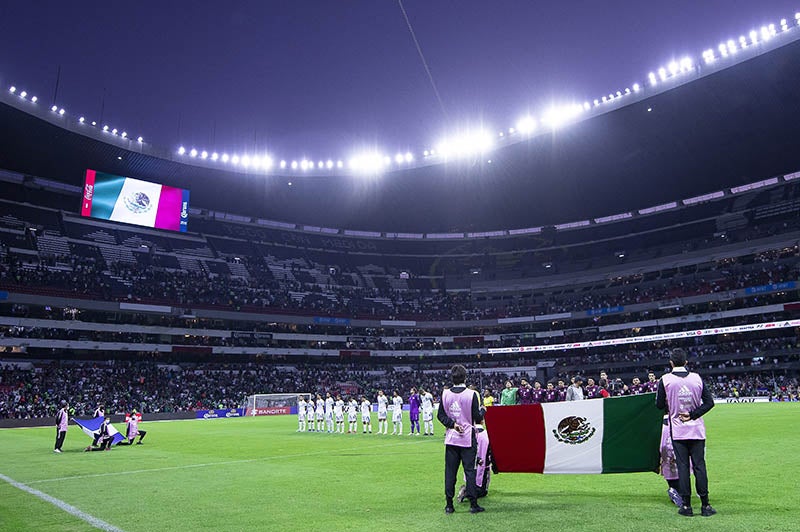 Panorámica del Azteca previo a un duelo del Tri 