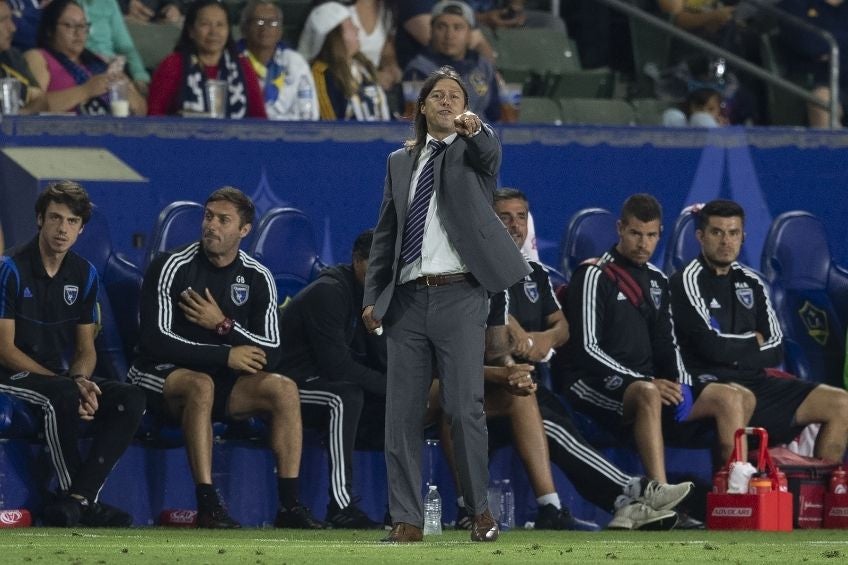 Matías Almeyda en un partido de San José Earthquakes