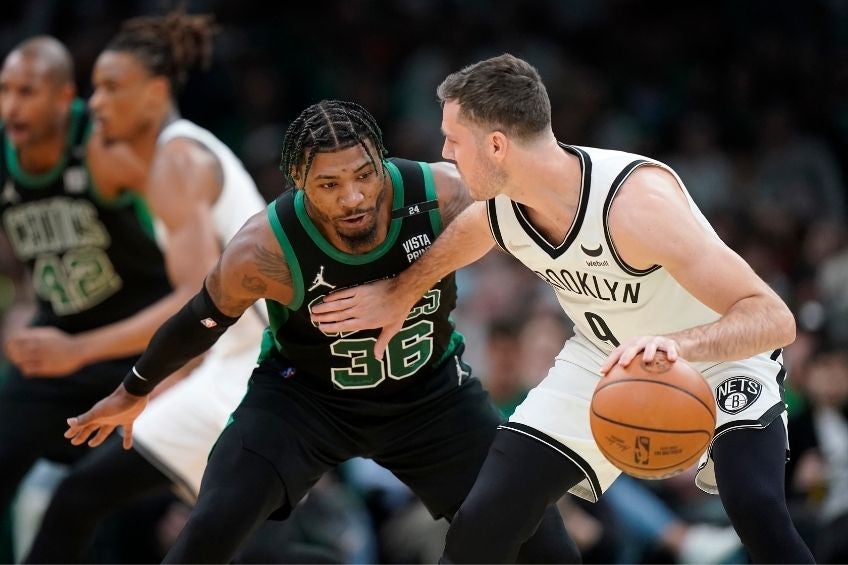 Marcus Smart durante el partido de los Boston Celtics