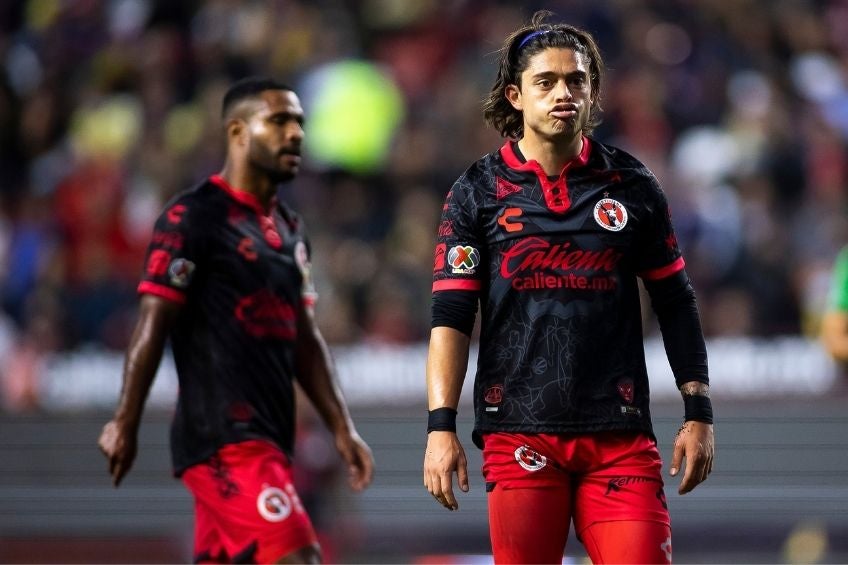 Joaquín Montecinos en un partido de Xolos