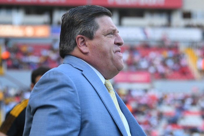 Miguel Herrera en un partido de Tigres